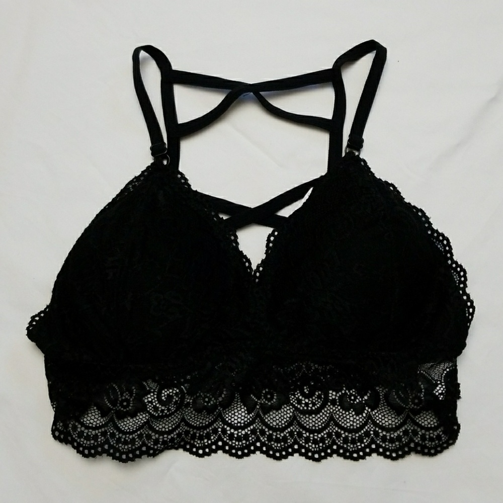New Black lace bra bralette